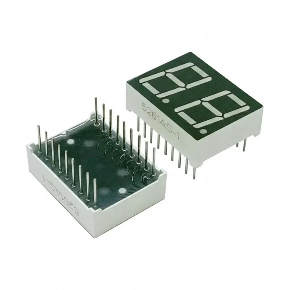 5612AS-1-18 360 Dual 7-Segment Display, 0.56″ Red, Common Cathode, 18-Pin (9×2)