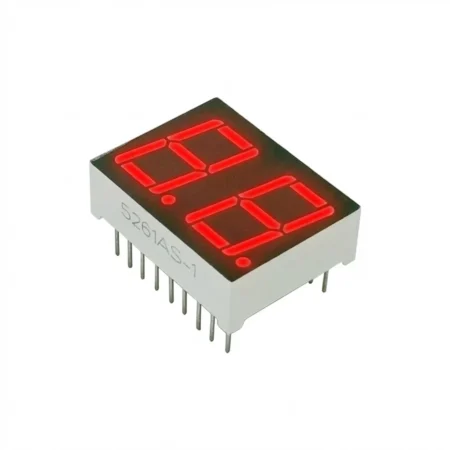 5612AS-1-18 360 Dual 7-Segment Display, 0.56″ Red, Common Cathode, 18-Pin (9×2)