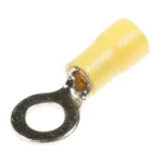 RV5.5-6S Insulated Electrical Crimp Terminal Ring Spade Wire Connector (Yellow Color)