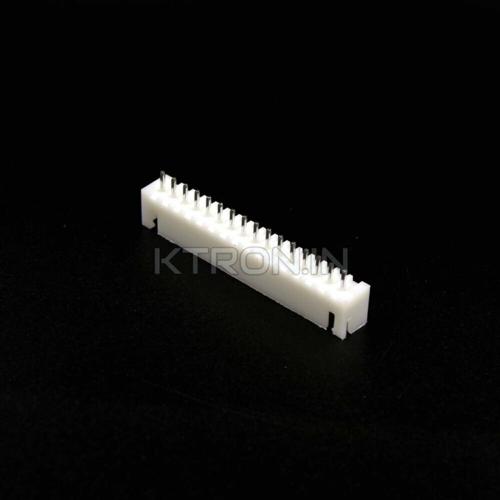 JST Connector 2.54mm Pitch 16 pin XH2.54 Polarized Male on PCB XH-16A