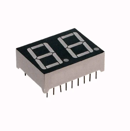 7 segment 2 digit 2x1 common cathode display 0.56 inch Red 18pin 5621AS