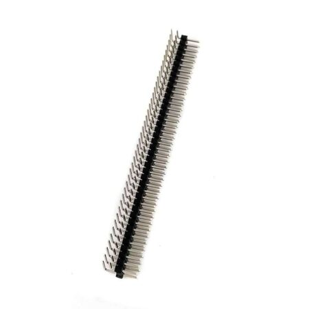 2.54mm 2×40 Pin Header Male Double Row Right Angle Short Header Strip