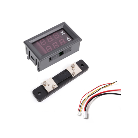 Dual Led 0.28 inch Digital Voltmeter Ammeter DC 100V 50A LED Amp Volt Meter With Shunt