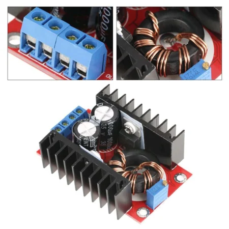 DC-DC Adjustable Step-Up Boost Converter 150W 6A (10V-32V to 12V-35V)