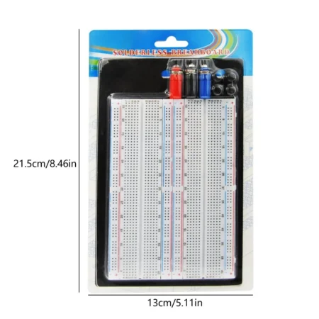 Breadboard 1660 Tie-Point Solderless Breadboard with 3 Binding Posts and Aluminum Base