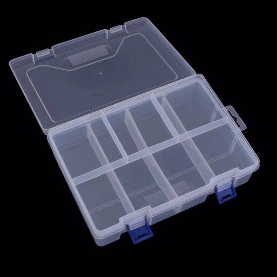 Micro Component Box Buy Component Storage Double Layer Box 8 Grids Clear White 230x160x60mm ...