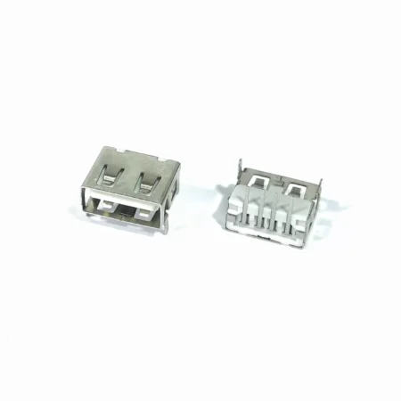 USB Connector on PCB “A” Type Female Short Body Insert- Through Hole Angle 4pin