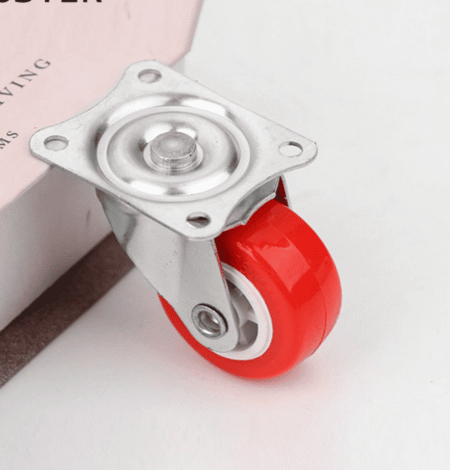 Red Caster Free Wheel 30mm for Robot | Nylon & Metal