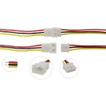 JST 3 Pin XH2.54 Male and Female Connector Plug with Wire Cable 20Cm