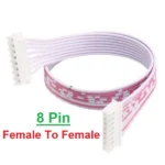 JST XH 2.54 8 Pin Connector Set Wire Double End Female to Female 30CM White