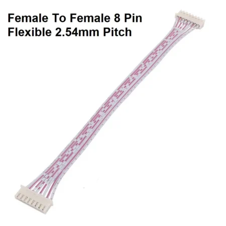 JST XH 2.54 8 Pin Connector Set Wire Double End Female to Female 30CM White