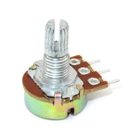 Metal Rotary Potentiometer B10K 10KΩ 3-Pin 15mm Shaft