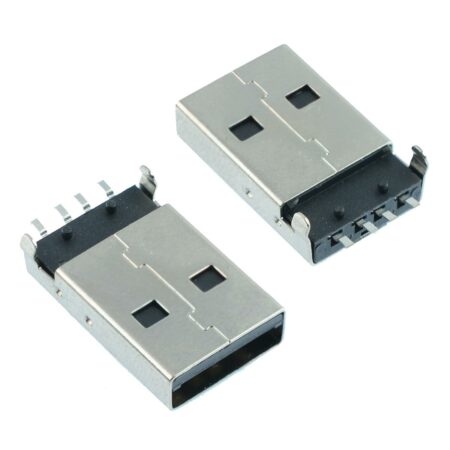 Male USB Connector Type A SMD Black (USBmale1)