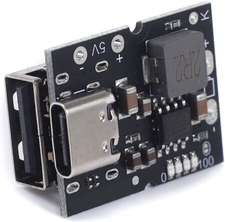 Type-C USB 5V 2A Step-Up Boost Converter with USB Charger Power Bank Module (Not Soldered)