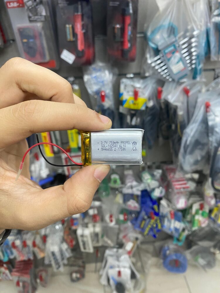 Polymer Li-Ion Single Cell Battery 3.7V 750mAh 40*25mm 102540