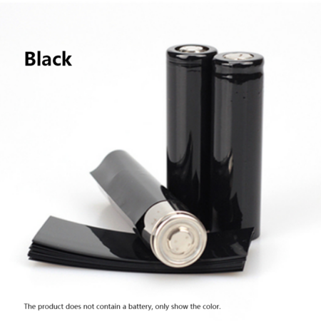 PVC Heat Shrink Tube For 18650 Battery Black Color 1 pcs