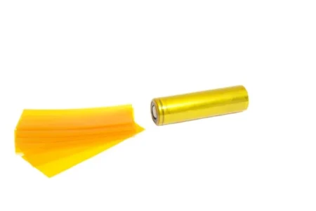 PVC Heat Shrink Tube For 18650 Battery Gold Color 1 pcs