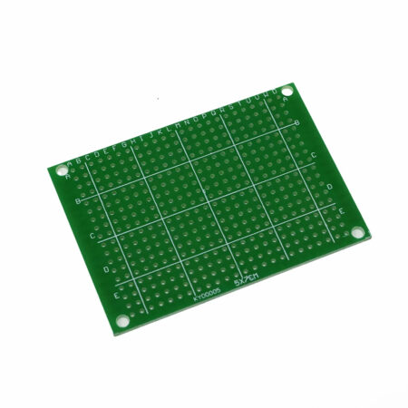 5x7 cm Universal FR4 PCB Prototype Board Single-Sided 2.54mm Hole Pitch Dots With Green Musk