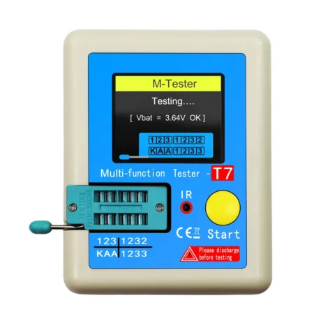 LCR-T7 New Transistor Tester TFT Diode Triode Capacitance Meter LCR ESR meter NPN PNP MOSFET IR Multifunction tester multimeter