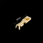2.8mm Female Terminal – Gold-Color Brass Receptacle (Single Piece)
