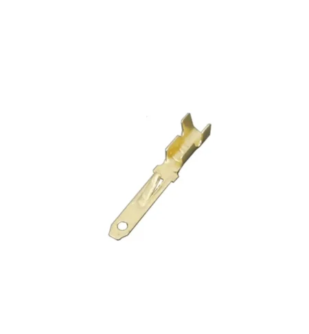 2.8mm Male Terminal – Gold Color Brass Crimp Pin (Single Piece)