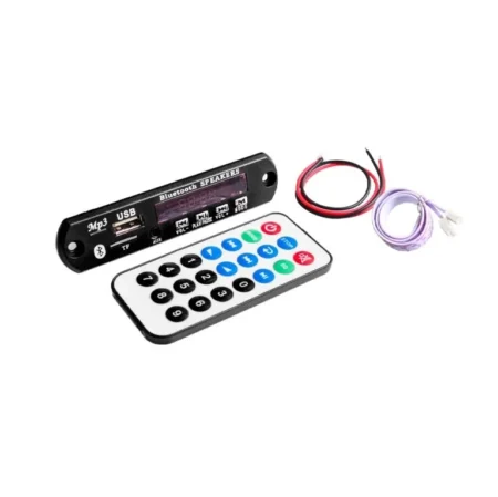 Bluetooth MP3 Decoding Board Module with inbuilt SD Card Slot / USB / and Remote Control (12V) Hopson (not Included FM)