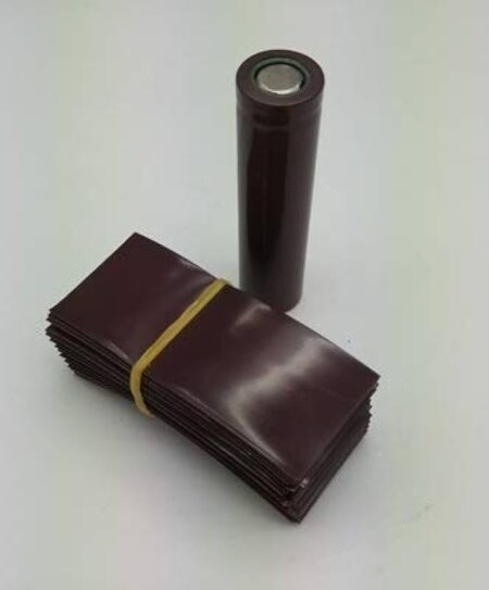 PVC 18650 Heat Shrink Tube For 18650 Battery Brown Color 1 pcs