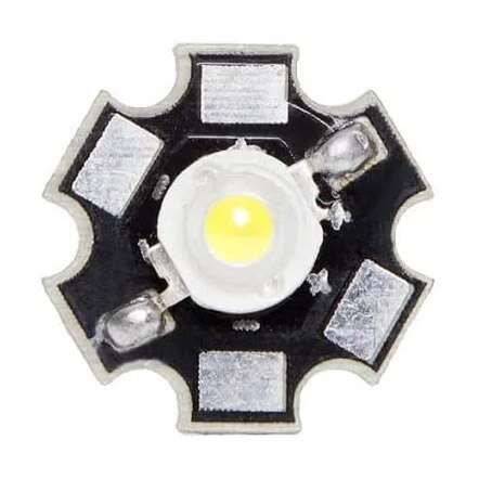Black Aluminum Star LED Heat Sink Base for 1W 3W 5W LEDs – Single Piece