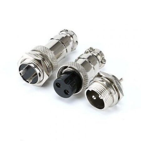 GX16-2 Pole Metal Male Female Panel Connector