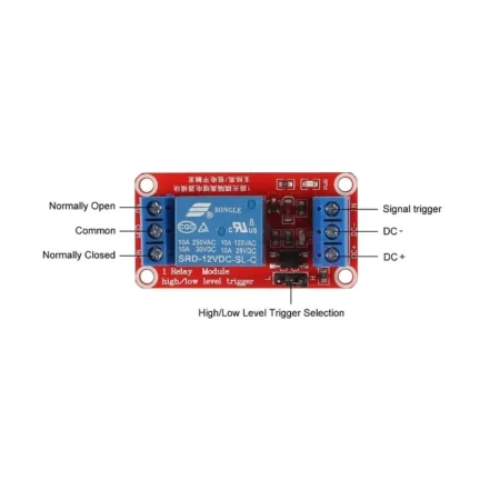 5V 1 Channel Relay Module High and Low Level Trigger Relay Module