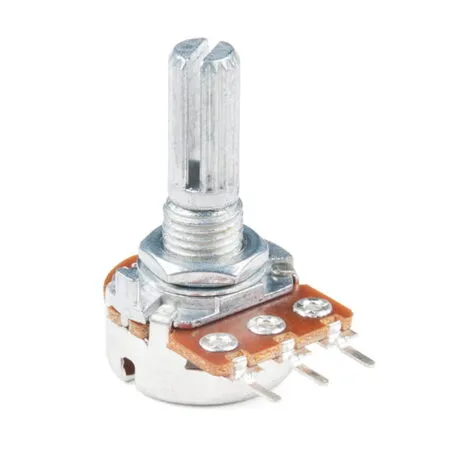 Stereo-Potentiometer Logarithmisch 50K – Drehregler Poti, 6 Mm Achse, 300° Drehwinkel, Inkl. Mutter & Scheibe (auch 1K–500K Erhältlich)