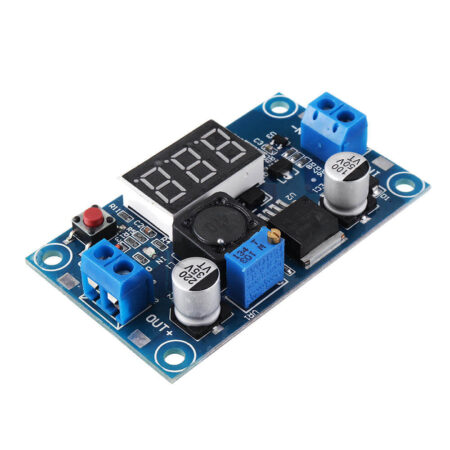 LM2596 Buck Converter DC Voltage Regulator Adjustable Step-Down Power Module with LED Display Voltmeter DC to DC 2.5~40 to 1.25-37V