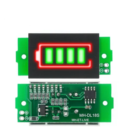 1S-8S 3.7V Lithium Battery Capacity Indicator Module Display Green General Electric Vehicle Battery Power Tester Li-Ion