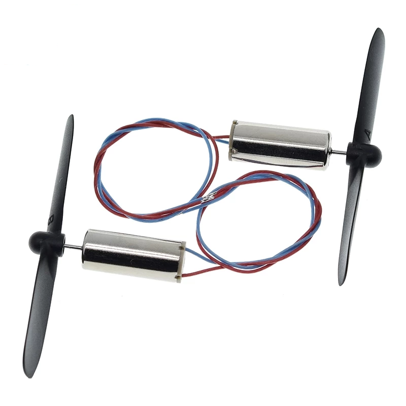 2pcs DC3.7-4.2V 716 7*16MM Micro DIY Helicopter Coreless DC Motor With Propeller Great Torque High Speed Motor