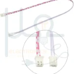 JST XH 2.54 2 Pin Connector Set Wire Double End Female to Female 30CM White