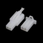 2 Pin 2.8mm Nylon Connector Plug Set Male & Female 