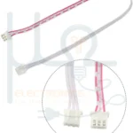 JST XH 2.54 3 Pin Connector Set Wire Double End Female to Female 30CM White