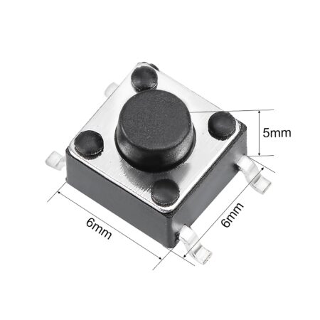 Press 4pin Push Button Switch Patch SMD 6x6x5mm