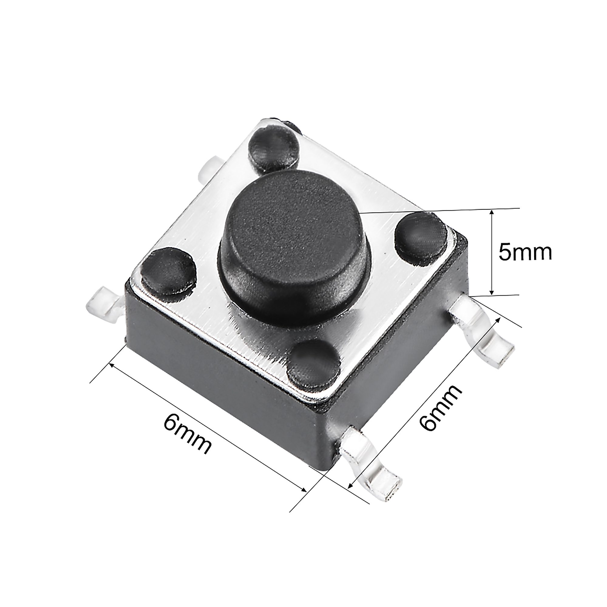 Press 4pin Push Button Switch patch smd 6x6x5mm