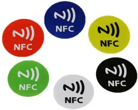NFC Tag 13.56 MHz NTAG213 144Byte Sticker 25x25mm 1 PCS Random Color