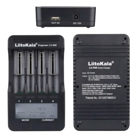 LiitoKala Lii-500 Smart Charger with Adapter