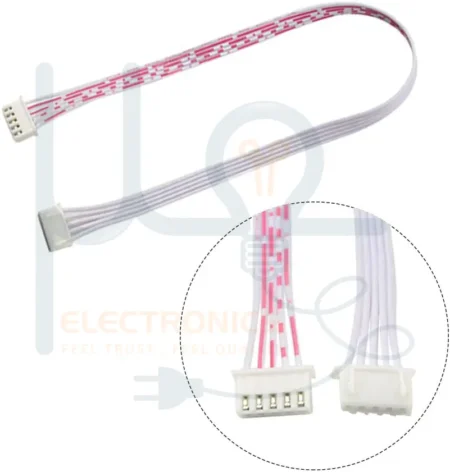 JST XH 2.54 5 Pin Connector Set Wire Double End Female to Female 30CM White