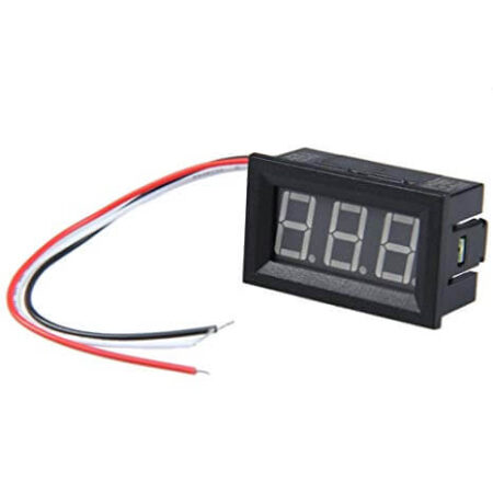 Three-wire 0.56 inch DC 0V to 100V Digital Voltmeter (Red)