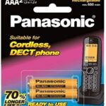 Panasonic 1.2v AAA 650mAh ni-mh Rechargeable Battery (Pack of 2)