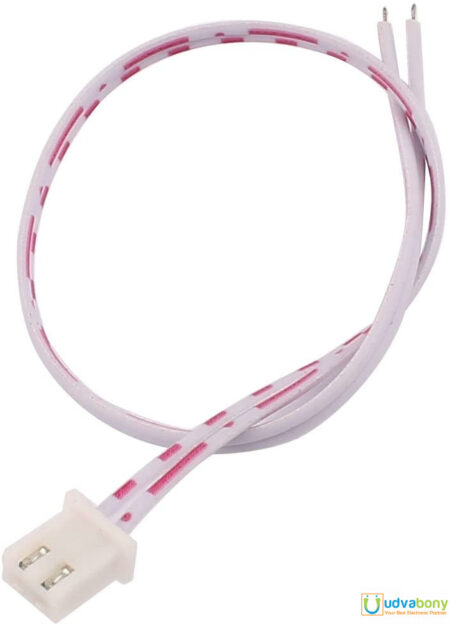 JST XH 2mm 2 Pin Connector Set wire White