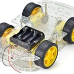 Longer version of 4 WD Double Layer Smart Car Chassis Kit Acrylic Chassis