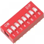8 Way Dip Slide Switch 2.54mm Pitch Dial switch