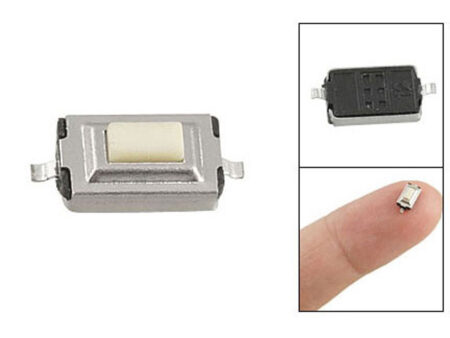 SMD Mini Push Button Tactile Switch 2 Pin 3x6x2.5mm White 1Pcs