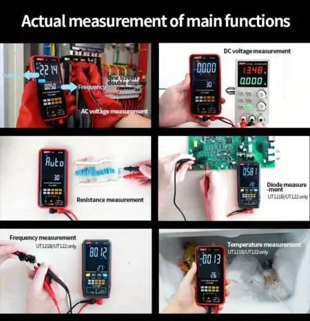 UNI-T UT122 Smart Professional Digital Multimeter Dual Display Mode NCV LIVE Tester True RMS Intelligent Multimeter