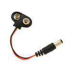 9v Battery Snap Connector + DC Jack Clip (Battery Connector Cap)